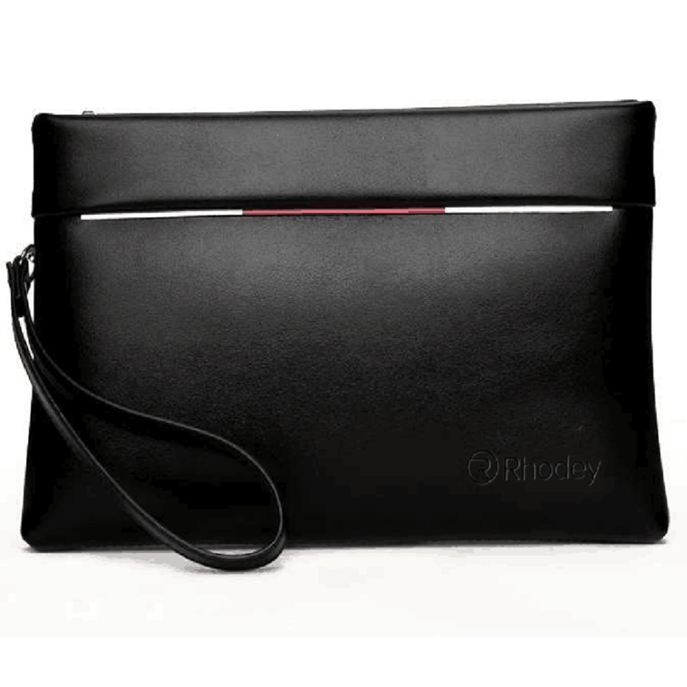 Rhodey Tas Genggam Dompet Kulit Clutch Bag Size Small - Black