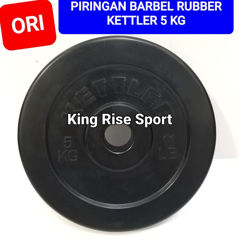 KETTLER Rubber Plate/ Piringan Barbel Karet 5 Kg - ORI