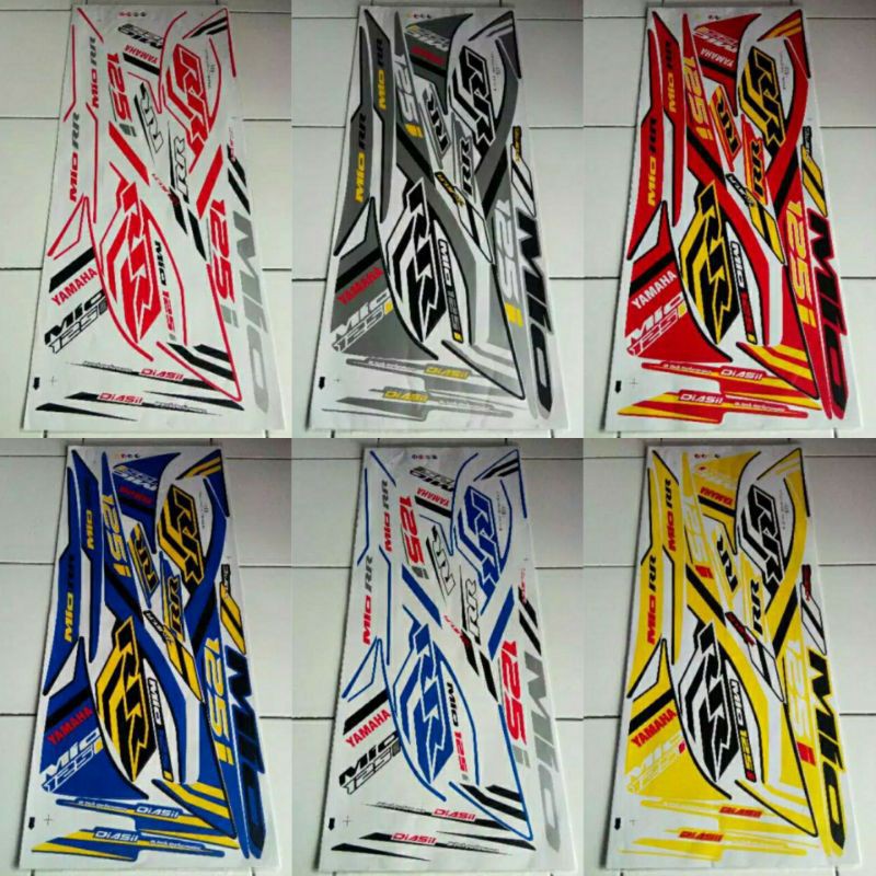 (Bisa COD) striping stiker sticker Yamaha Xeon RC fi lis body Xeon variasi Thailand CV