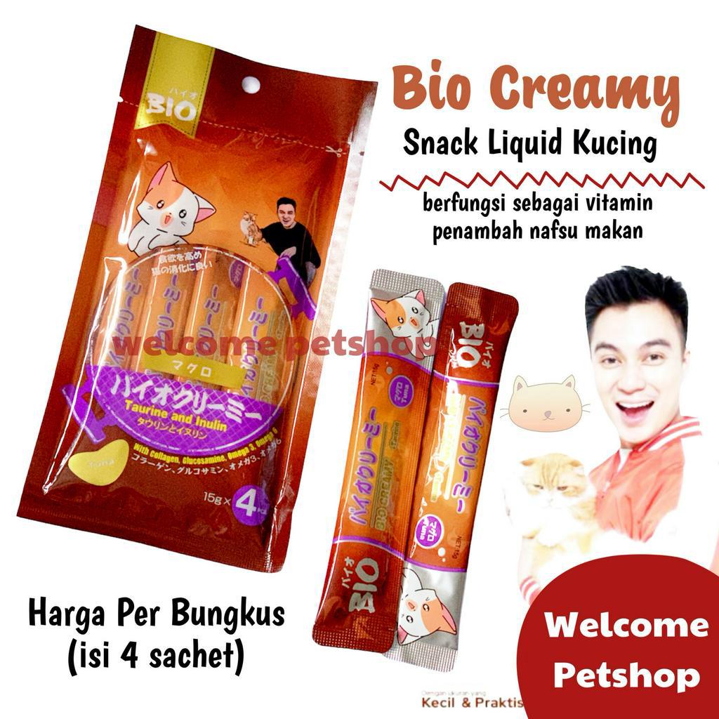 Bio Creamy Snack Cair Kucing Tuna / Snack Kucing