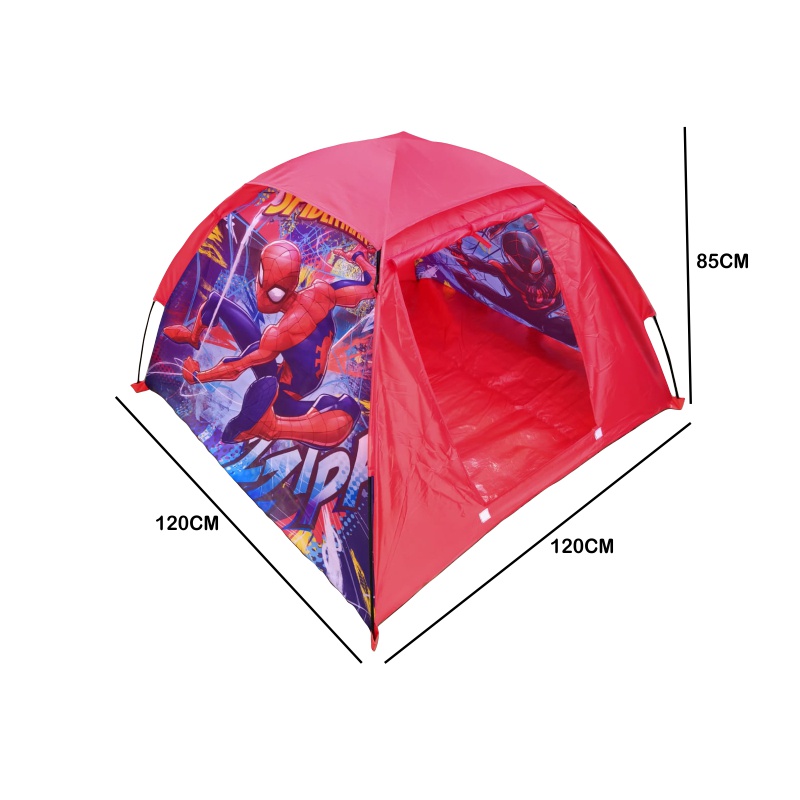 Tenda Anak Karakter  Rumah Bermain Camping Tent Cars Tenda Hello Kitty Frozen Mickey Spiderman Princess - WORLDHOME