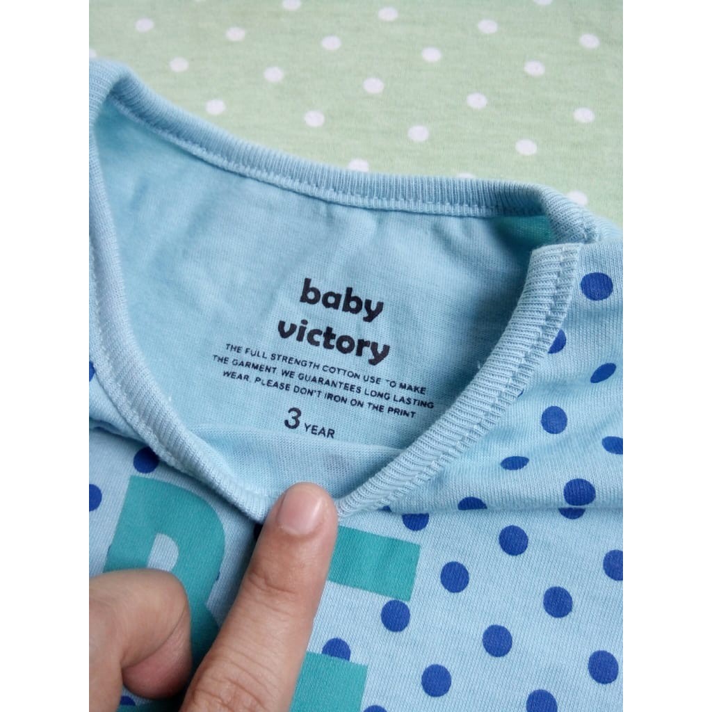 HIGH QUALITY Kaos Anak Cewek Cowok Baby Victory