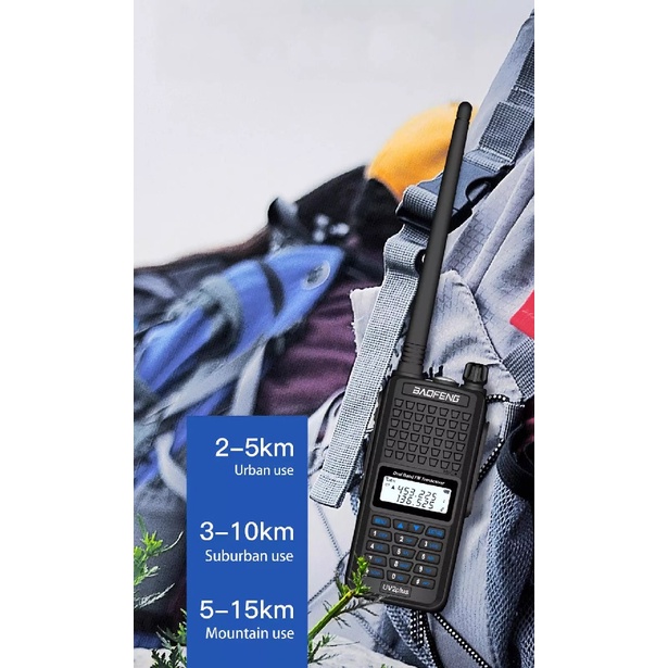 UV2PLUS - Two-Way Dual Band Radio Walkie Talkie 5W Power