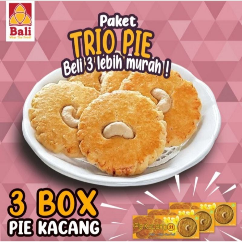 

Pie Susu 21 Bali Paket Trio Kacang Mete