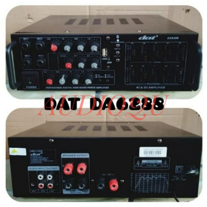 AMPLIFIER DAT DA 6288 AMPLI DAT DA6288 DAT 6288 ORIGINAL USB BLUETOOTH