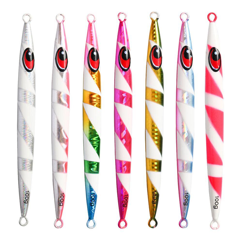Preva Metal Fishing Lure Tanpa Kait Tenggelam 100g 15.5cm Warna-Warni Memimpin Casting