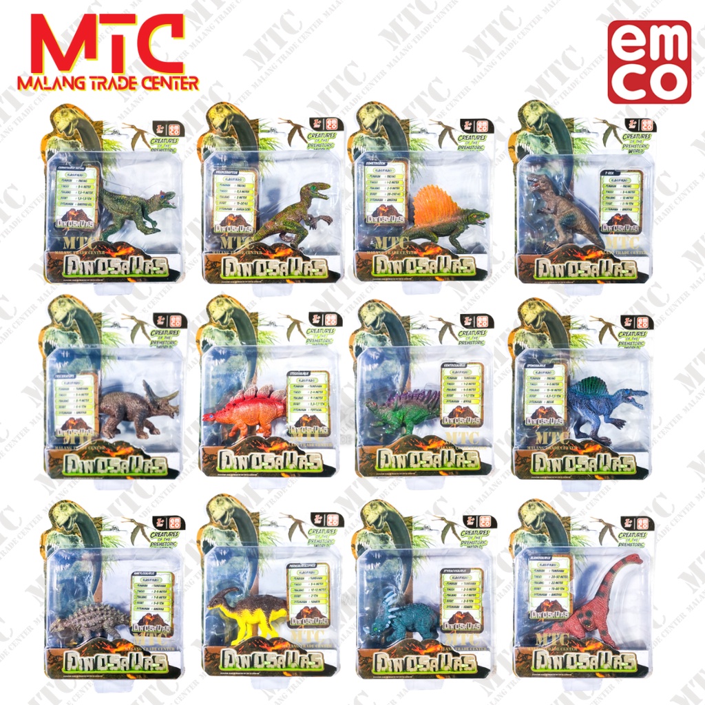 Emco Dinosaurs Action Figure Mainan Hewan Dinosaurus