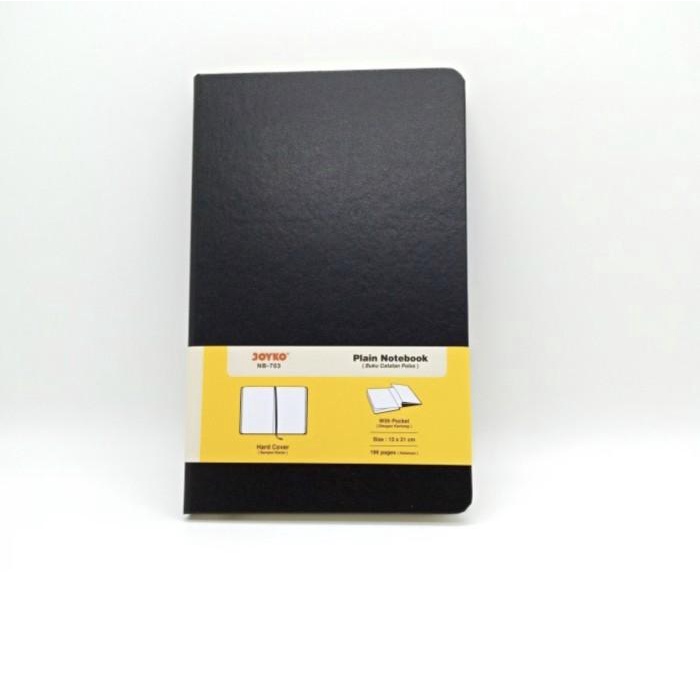 Diary | Plain Notebook Black Hardcover Buku Catatan Kertas Polos Diary Agenda