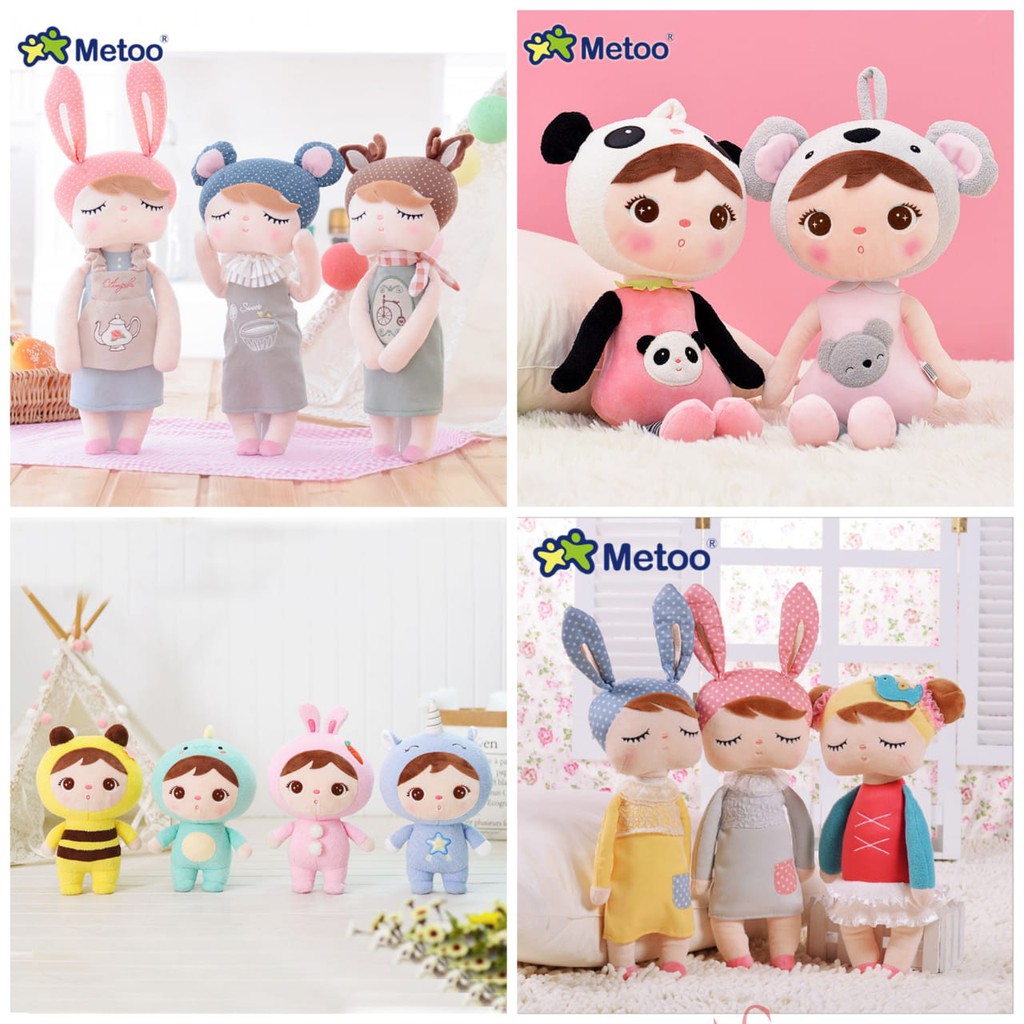 HZ Boneka Metoo ORIGINAL Angela Baby, Metoo Kelinci, Panda, Totoro FREE PAPPER BAG