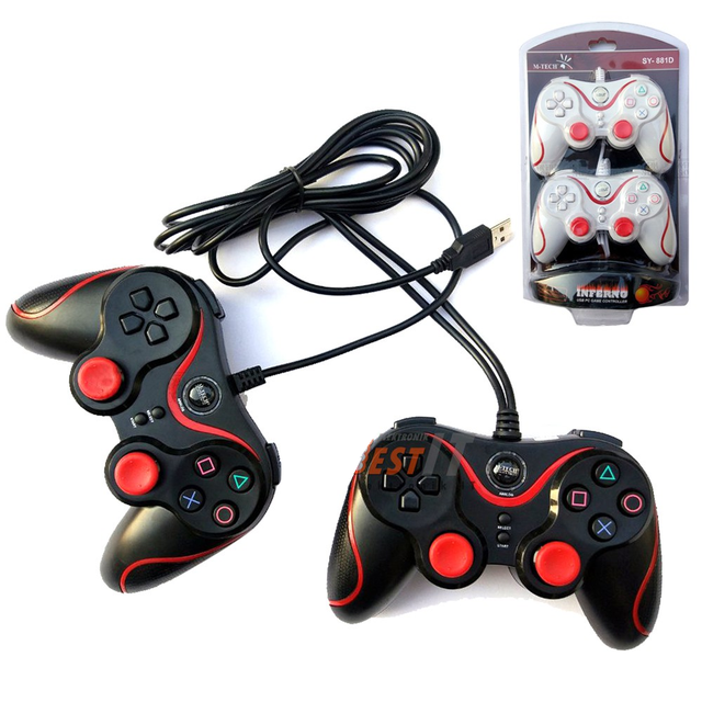 Gamepad Dual Controller USB PC Joystick - GAMEPAD DUAL Inferno M-Tech Stick