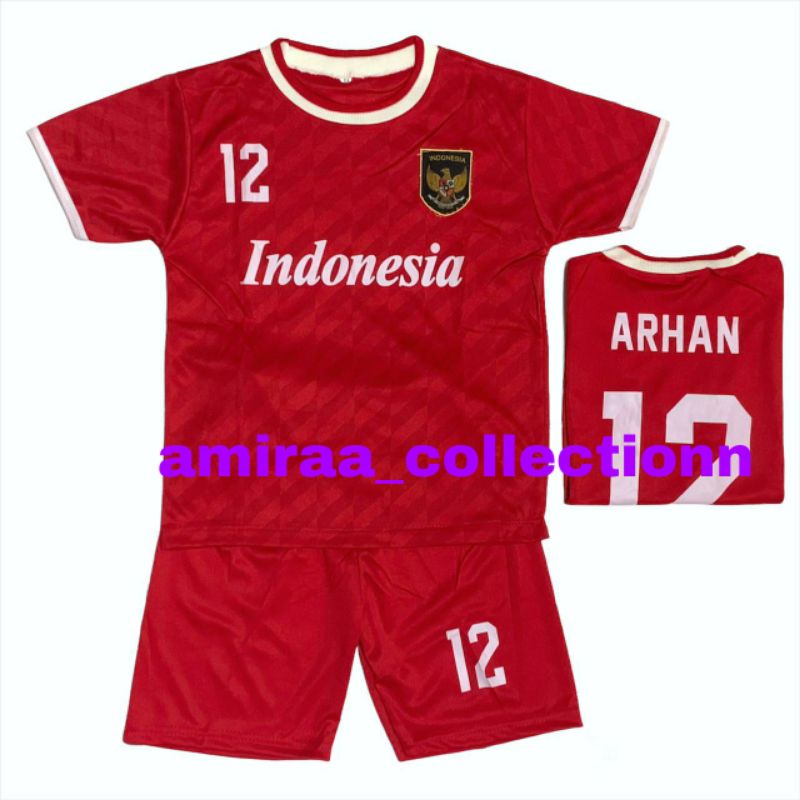 COD / SETELAN BAJU BOLA TIMNAS INDONESIA  ANAK TERBARU  / SET BAJU BOLA ANAK LAKI LAKI TERMURAH