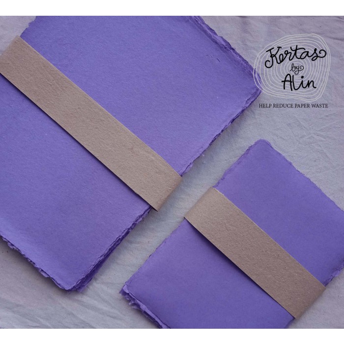

Kertas Daur Ulang A5 Warna Medium Purple – Handmade & Ramah Lingkungan
