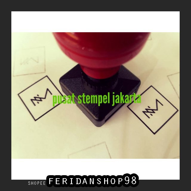 

FS1263 STEMPEL STEMPEL WARNA PERSEGI ATK UKURAN 22 X 22 MM STEMPEL FLASH BY FERIDANSHOP98