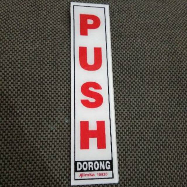 

Akrilik acrylic perlengkapan kantor plat PUSH