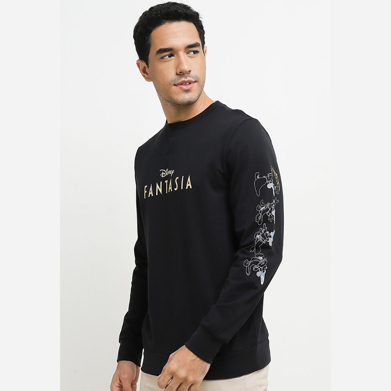 Giordano Disney Fantasia Mickey Sweetshirt Pria