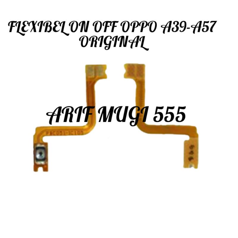 FLEXIBLE FLEXIBEL TOMBOL POWER ON OFF OPPO A39 A57 ORIGINAL