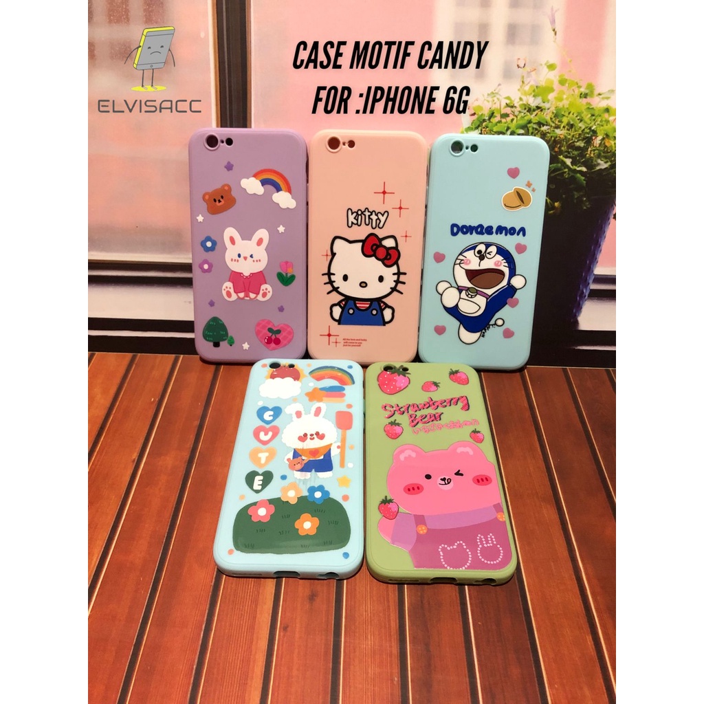 CASE MOTIF APPLE IPHONE 6 CASE CANDY FULL MOTIF , CASING MOTIF IPHONE 6