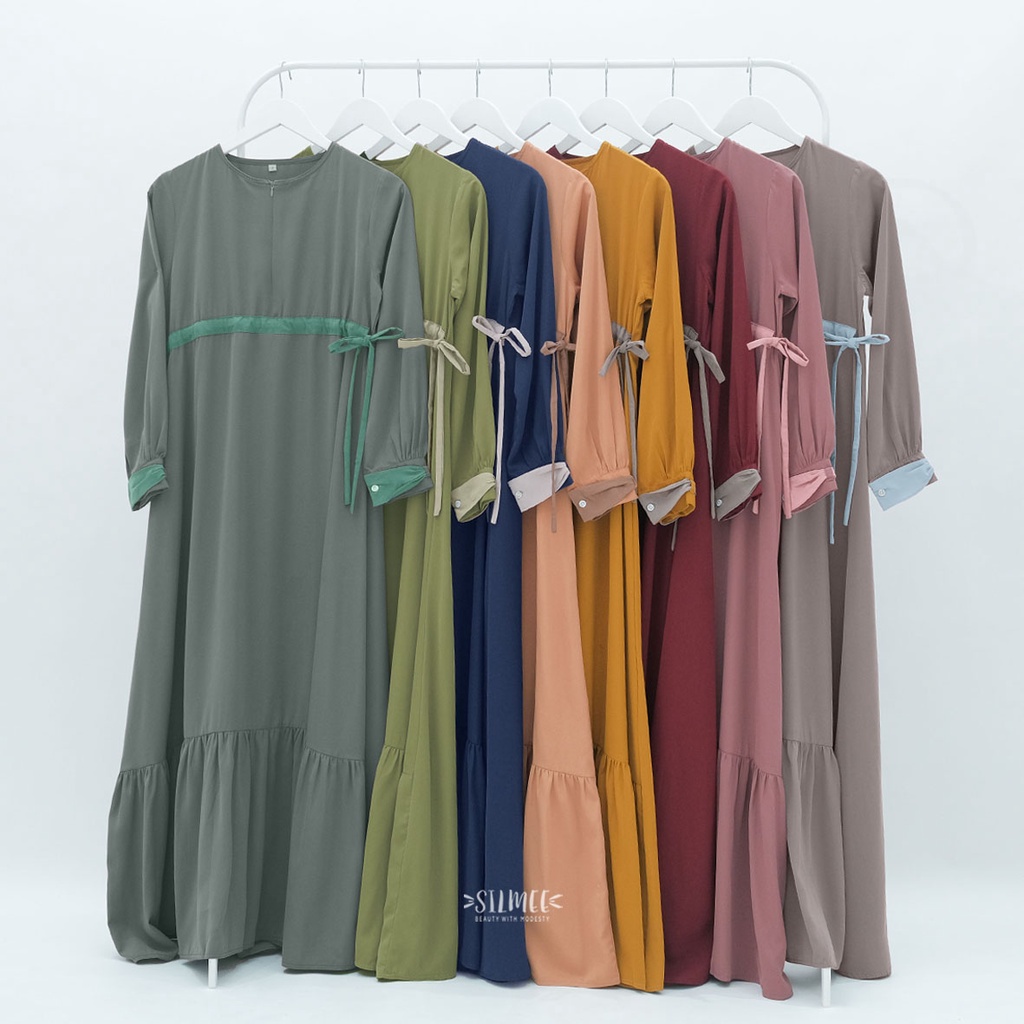 {SILMEE} Reyta Set Dress. gamis set khimar by silmee
