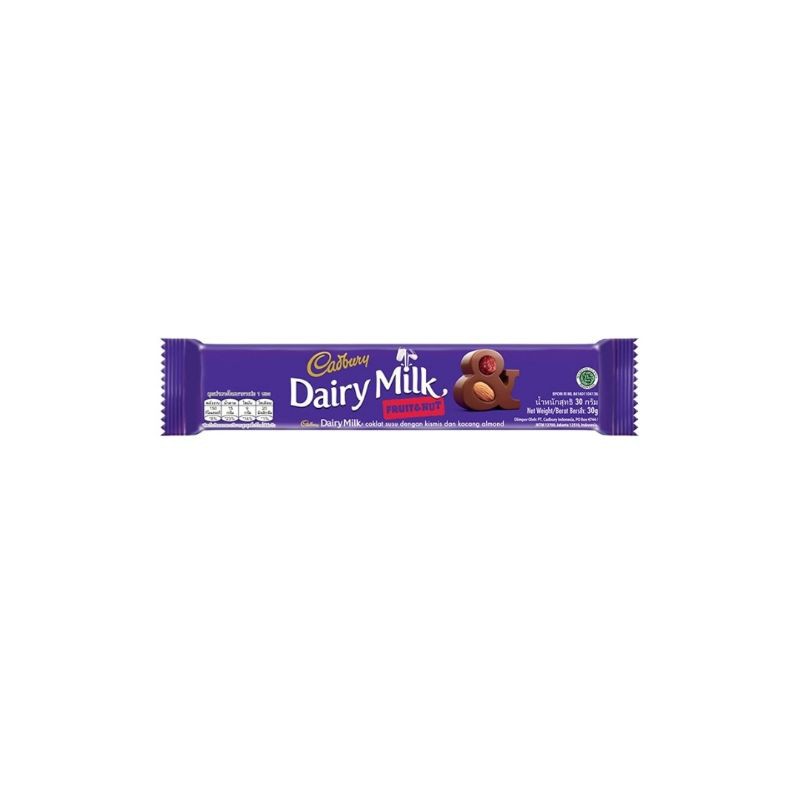 

Cadbury Chocolate Dairy Milk Friut & Nut 30gr