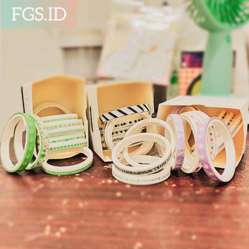 

Masking Tape Random Isolasi Solasi Washi Tape DIY Scrapbooking Stationery Memo Dekorasi Deco FGS.ID