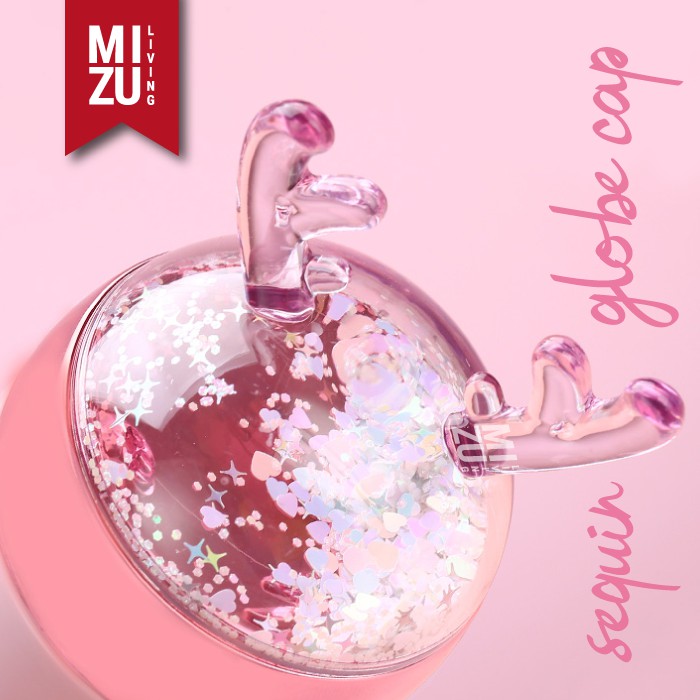 UNIDEER Termos Anak Unicorn Snow Globe 300ml Thermos Botol Air Minum Water Bottle Vacuum BPA-Free-3
