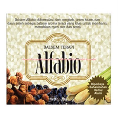 Alfabio Balsem Aroma Terapi 20gr Balm Nyeri Otot Sendi Memar Keseleo Pegal Balsem Wangi Serai Sereh Lemongrass Al Fabio 20 gram Kemasan Bulat