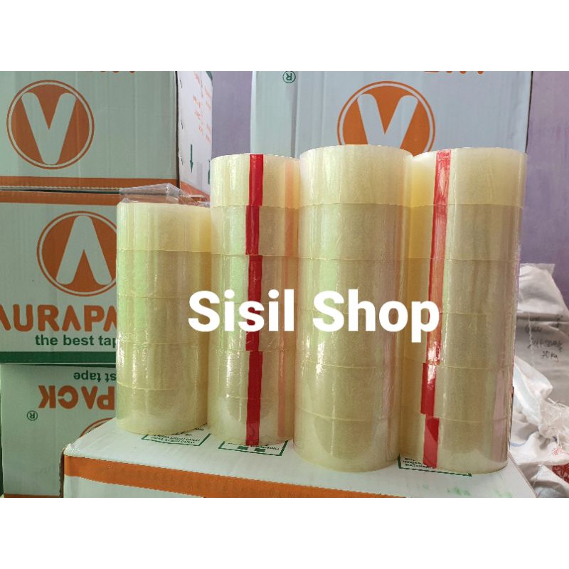 Lakban Bening Aurapack / Lakban Tape Solasi Murah