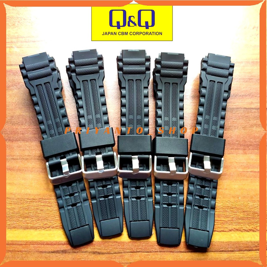 Strap Tali Jam Tangan QQ Q&amp;Q M147 Qnq M-147 Qnq M147 M 147 HITAM