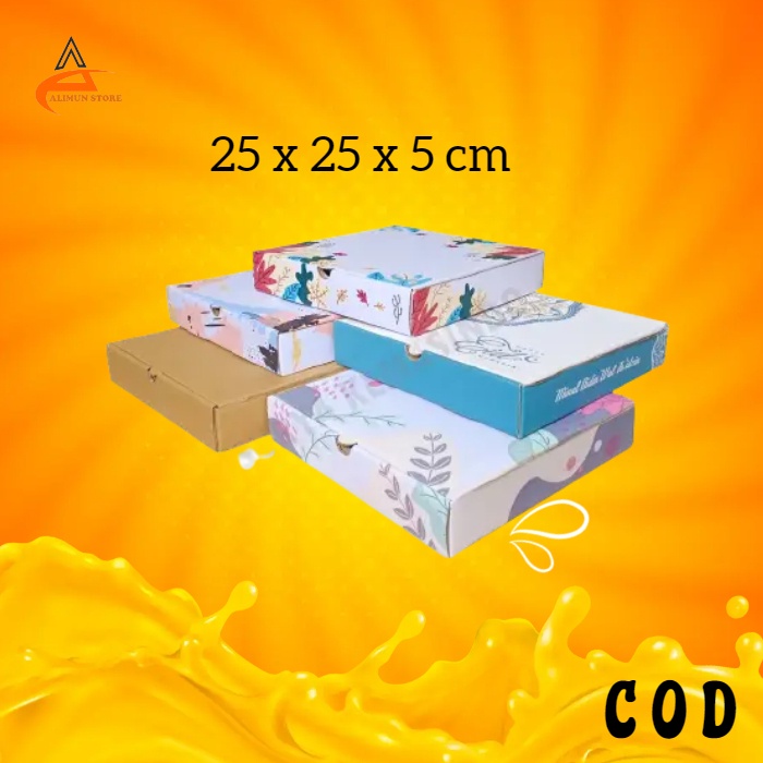 

Box 25x25x5 cm kardus kerdus karton kuker toples 250 gr isi 4 hampers giftbox pizza nasi parcel parsel kue kering lebaran idulfitri murah terbaru tebal boxaksesoris