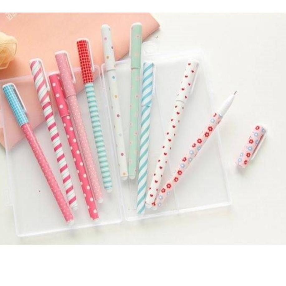 

㊫ [THE UNIVERSE] Pulpen Warna 10in1 Pena cair Gel Pen Pulpen Warna Color Pen Set - ST018 NEW 3979 ✤
