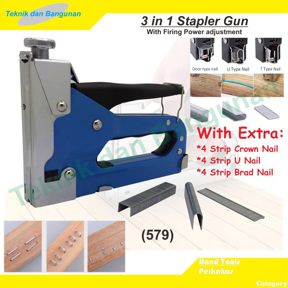 

Staple Gun/Gun Tacker 3 in 1 (579)