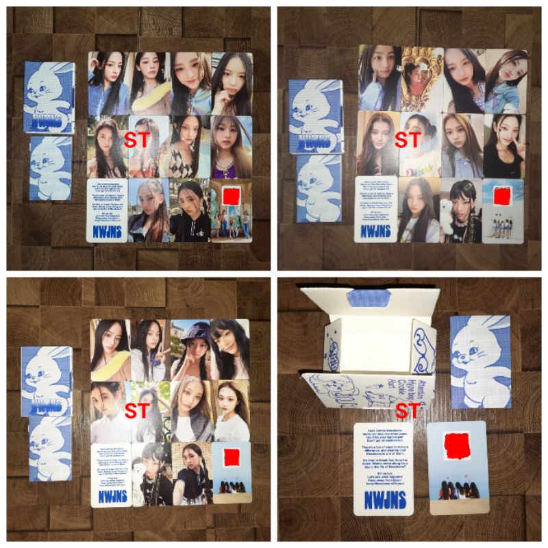 Sharing Photocard Album New Jeans Weverse Version Set A B C Minji Hanni Danielle Haerin Hyein Satuan
