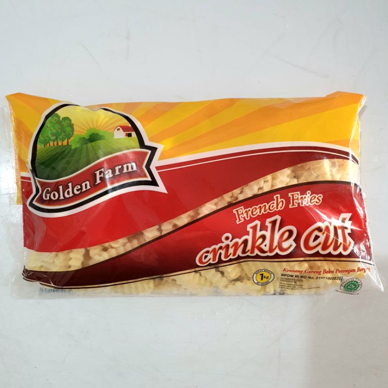 Golden Farm Kentang Crinkle Cut 1kg