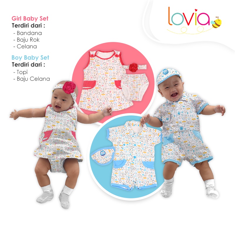 Kiddy Baju Set Bayi / Set Baju Anak / Setelan Baju Anak / Pakaian Bayi / Kado Bayi