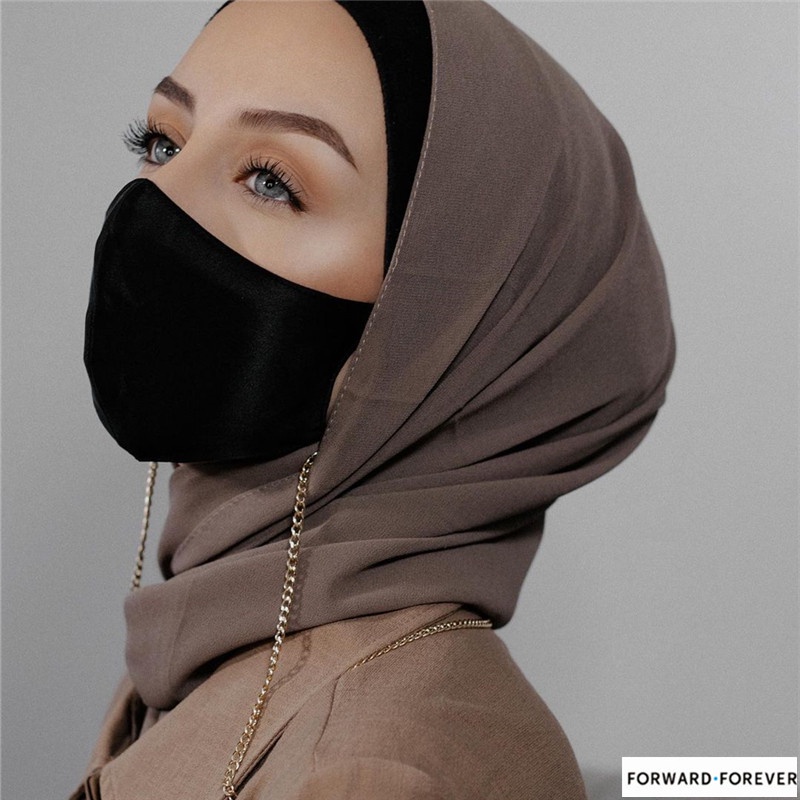 Fashionable Muslim Metal Mask Chain   M60030