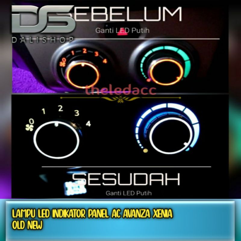 LAMPU LED INDIKATOR PANEL AC AVANZA XENIA OLD NEW