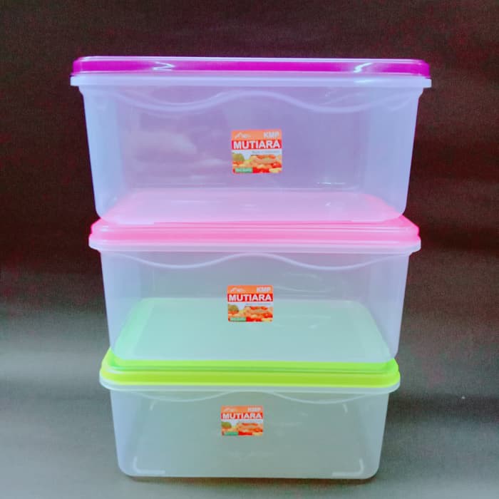 Jual Kotak Makan/Kue/Sayur/Donat Penyimpanan Makanan 3000 ML Diskon