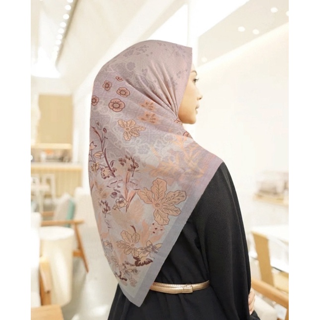 Diskon !! Hijab Segiempat Voal Motif Molina Series| Jilbab Voal | Kerudung Segiempat Voal