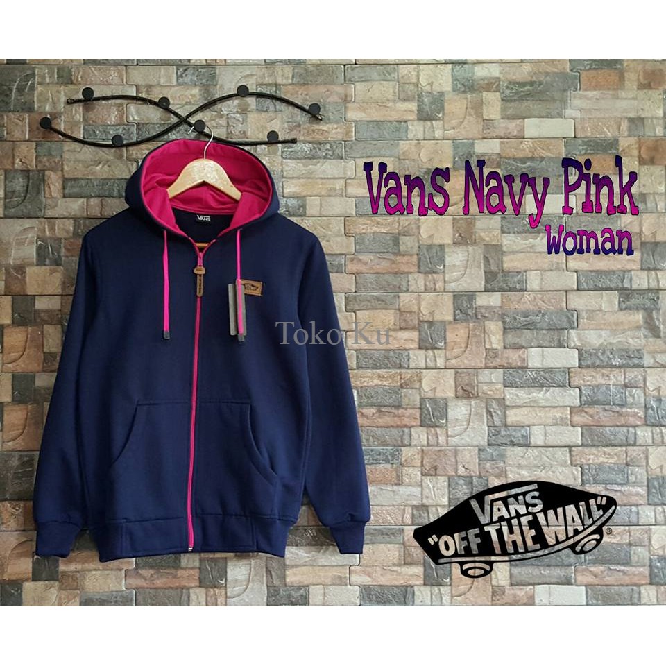 Jaket Wanita Vans Navy Pink CEOV