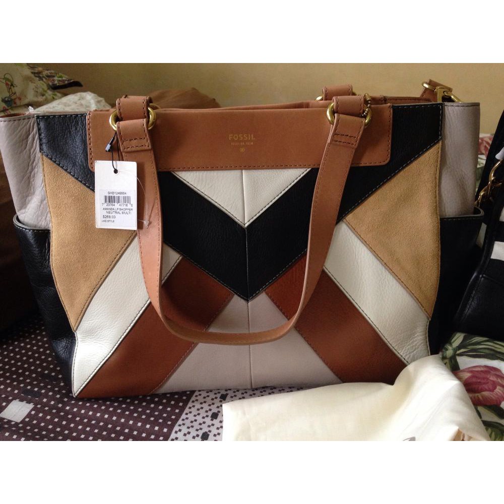 Fossil Amanda Patchwork Shopper Tas Wanita