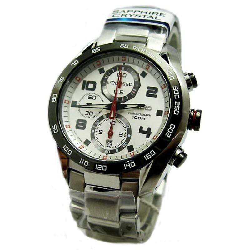 Seiko Criteria SNDD33P1 Chronograph White Dial | Jam Pria SNDD33