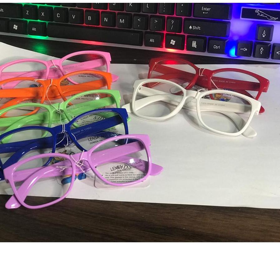 ₭ Kacamata Anti Radiasi Anak Grade A Original Wiselie Anti Radiasi Sinar Biru HP Blueray UV Terbaik