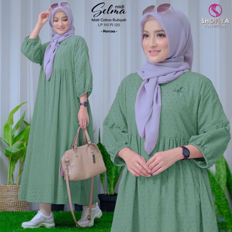COD READY SELMA MIDI DRESS BY SHOFIYA @alv