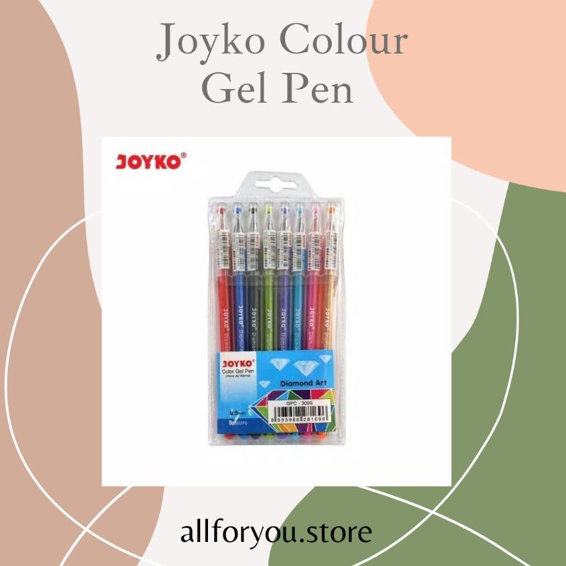 

Pulpen Gel Joyko Diamond 8 Warna GPC 309S - 0.5 mm