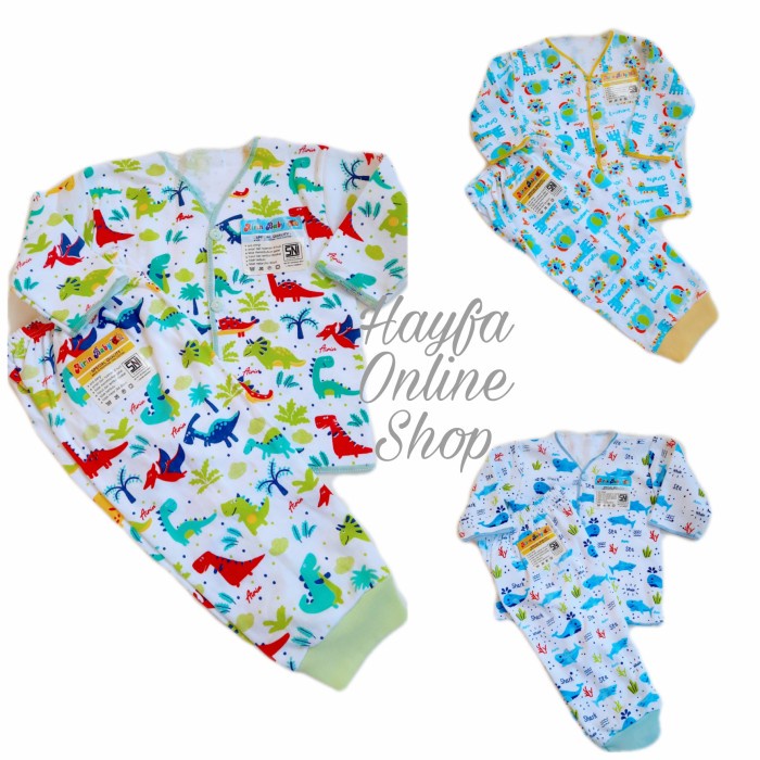 baju setelan bayi laki laki 0 4 bulan , piyama bayi TERMURAH