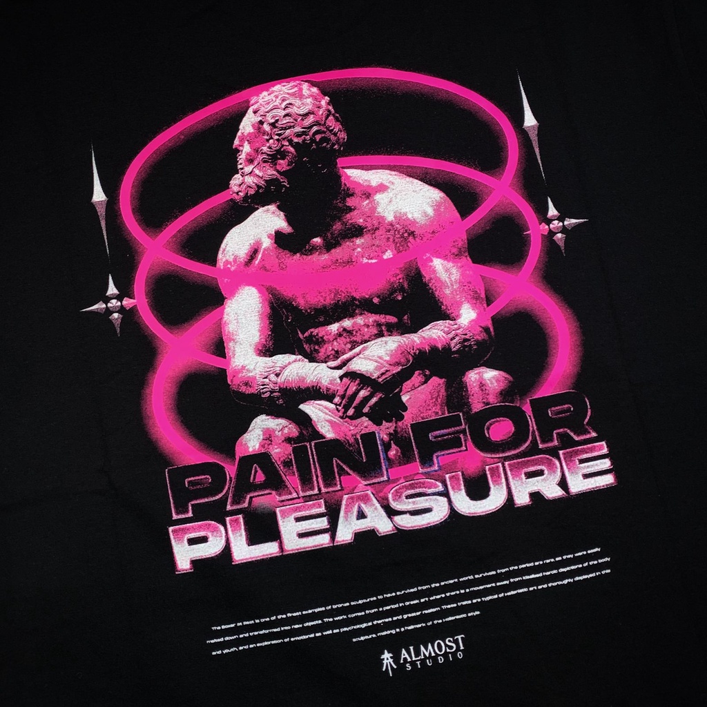 Almost Studio - T-Shirt - Pleasure - Black