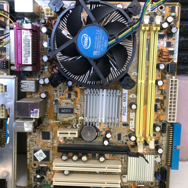 Mainboard Asus paket Core2Duo E8400 Fan ram 2Gb