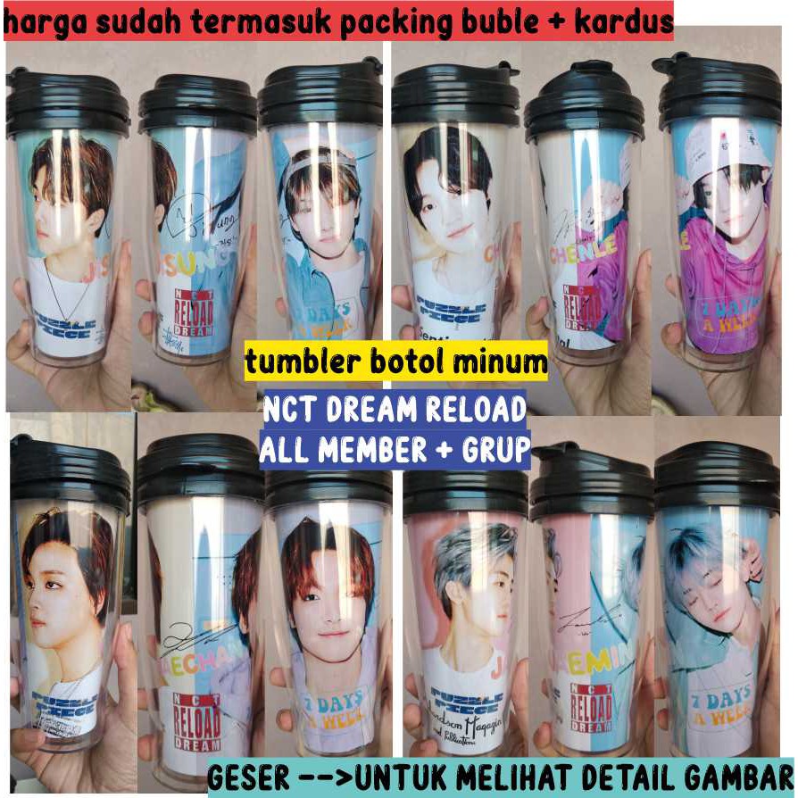 Tumbler Botol Minum KPOP NCT DREAM Reload versi Puzzle piece 7 days