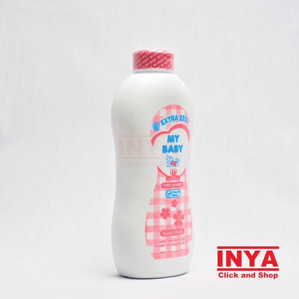 MY BABY SWEET FLORAL BABY POWDER 100gr - Bedak Bayi