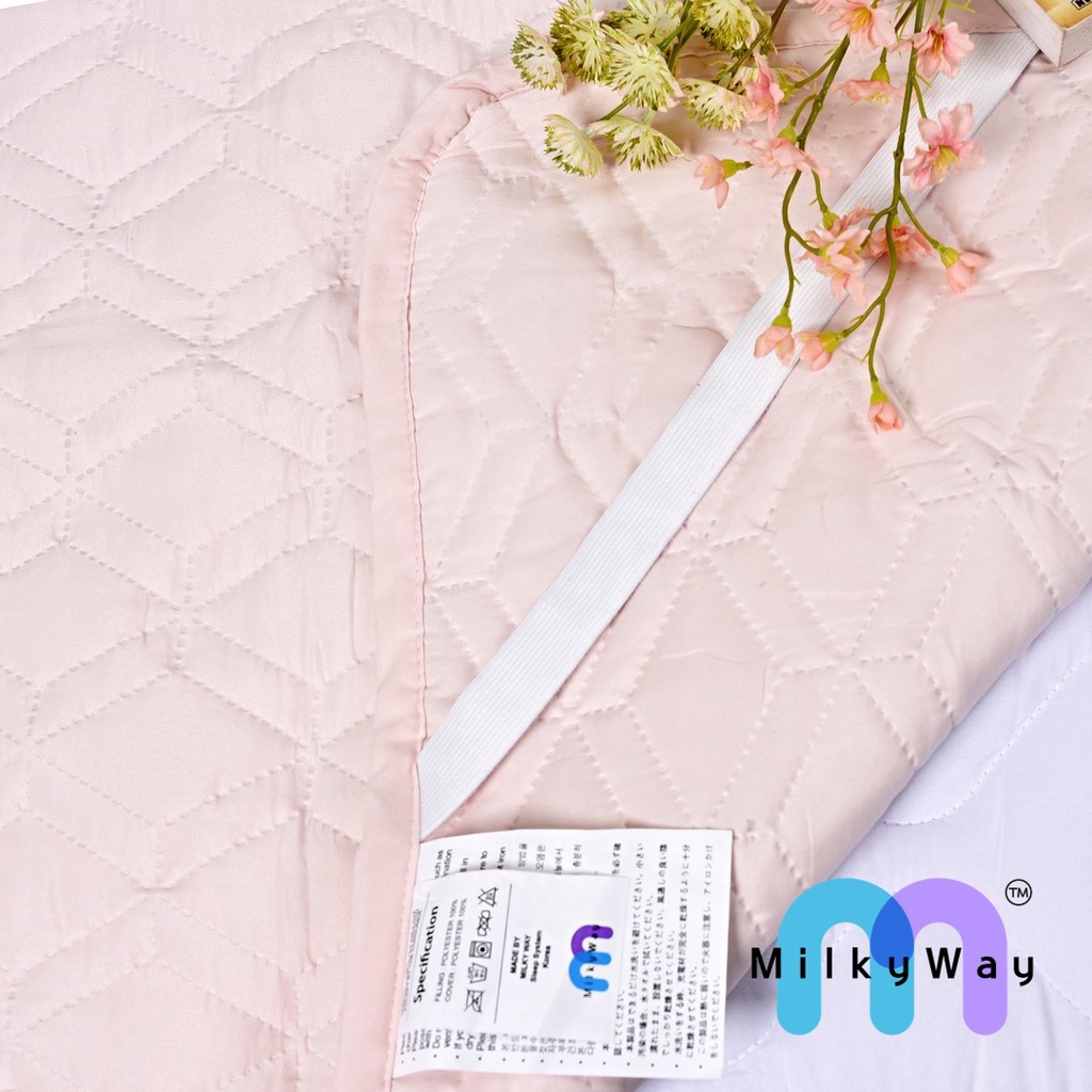 [MilkyWay] Ultrasonic Color Mattress Protector / Pelindung Kasur Warna Ultrasonik │ Size: (100 x 200) ─ (200 x 200) cm